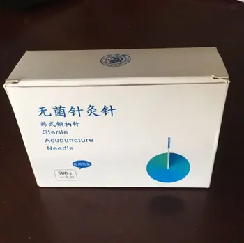 

sterile acupuncture needle 10pcs with tube 500pcs/box flat handle massage needle 0.16/0.18/0.20/0.22/0.25/0.30mm 1 order