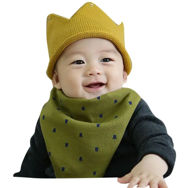 

Infant Baby Girl Boys Crochet Knit Crown Hat Photo photography Prop Handmade