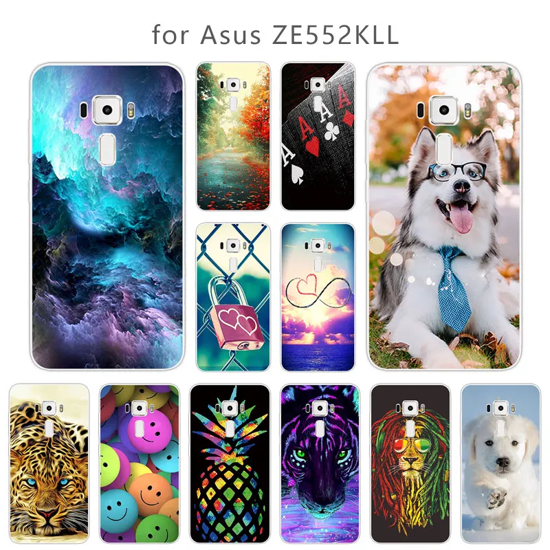 Чехол для телефона Asus Zenfone 3 ZE552KL Skuli Ультратонкий Мягкий силиконовый чехол задняя