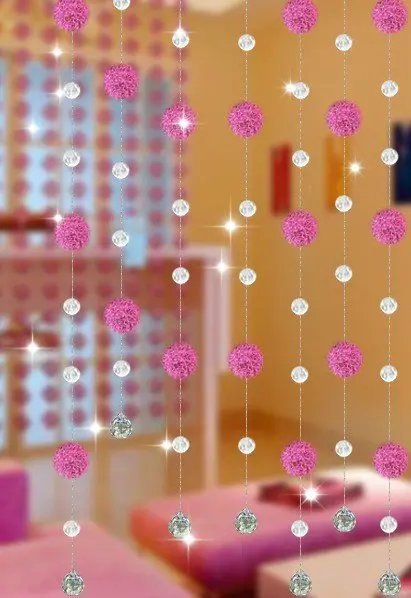 10meters/lot(The min order is 10 meters), AAA+,glass Crystal wheel bead Curtain!Divider/glass Beaded Strands,xl-06