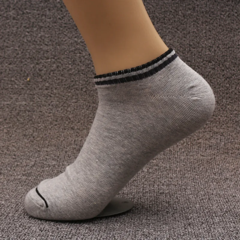 5 пар европейские размеры 43 46 мужские короткие носки Chaussette Homme хлопковые черно