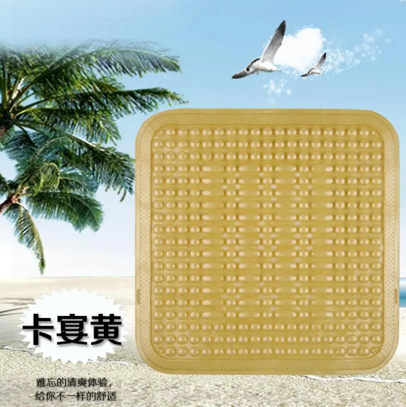 Summer Plastic Breathable Cool Car Chinese knot elements Seat Cushion Auto Minibus Home Chair Cover - Название цвета: L
