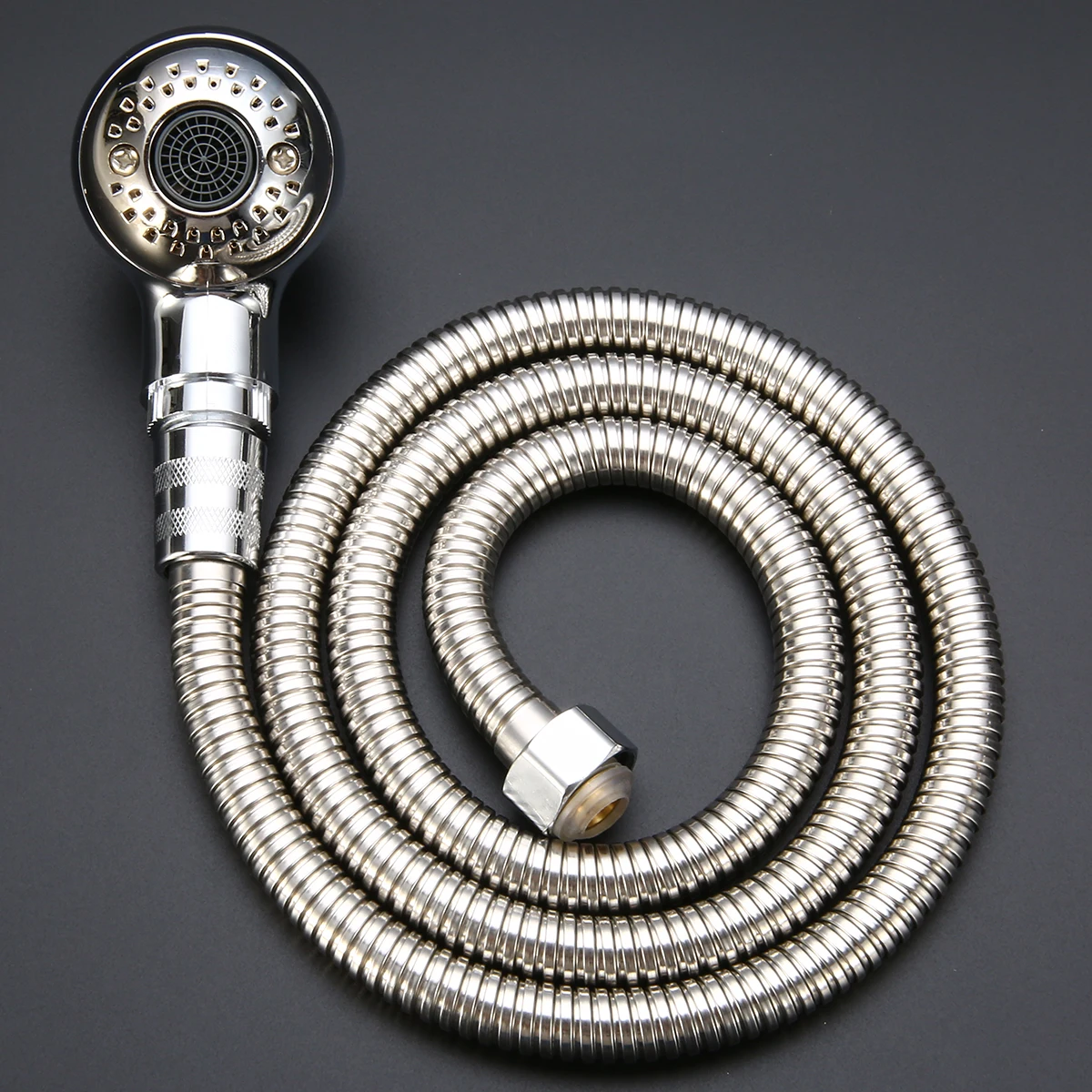 

Silver Sprinkler Set Showerhead + 120cm Hose Shower Sprayer Salon Sink Basin Hose for Bathroom Hardware New