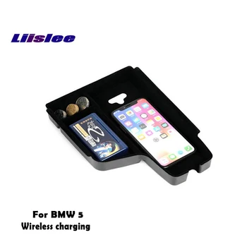 

Liislee Car Quick Charge Fast Mobile Phone for BMW 5 G30 G31 2016 2017 2018 Car Charger Car gap storage compartment Storage box