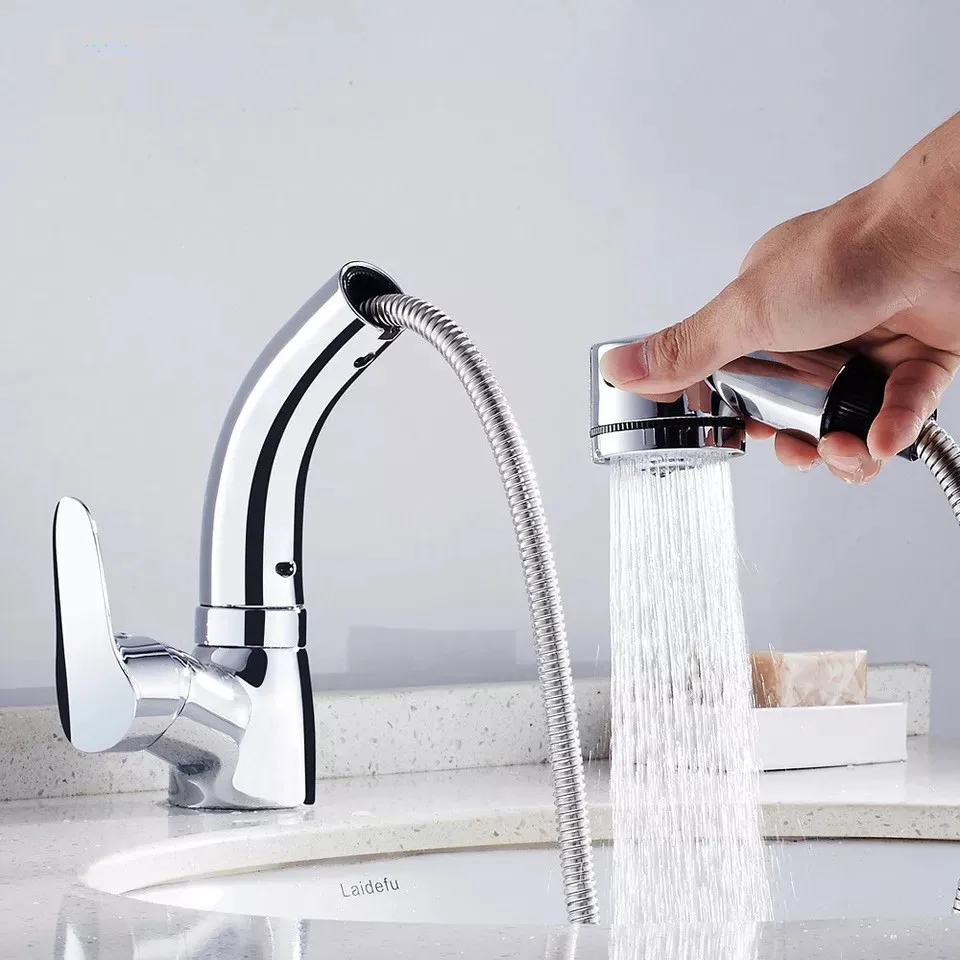 Pull Up Pull Out Bathroom Faucet Basin Sink Mixer Faucet Pull Out Dual Sprayer Nozzle Hot Cold Mixer Water Taps Mj996 Water Taps Mixer Waterfaucet Basin Aliexpress