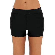 Женский купальный костюм большого размера, шорты с высокой талией, Плавки бикини, плавки, пляжные шорты, эластичные шорты, плавки 35