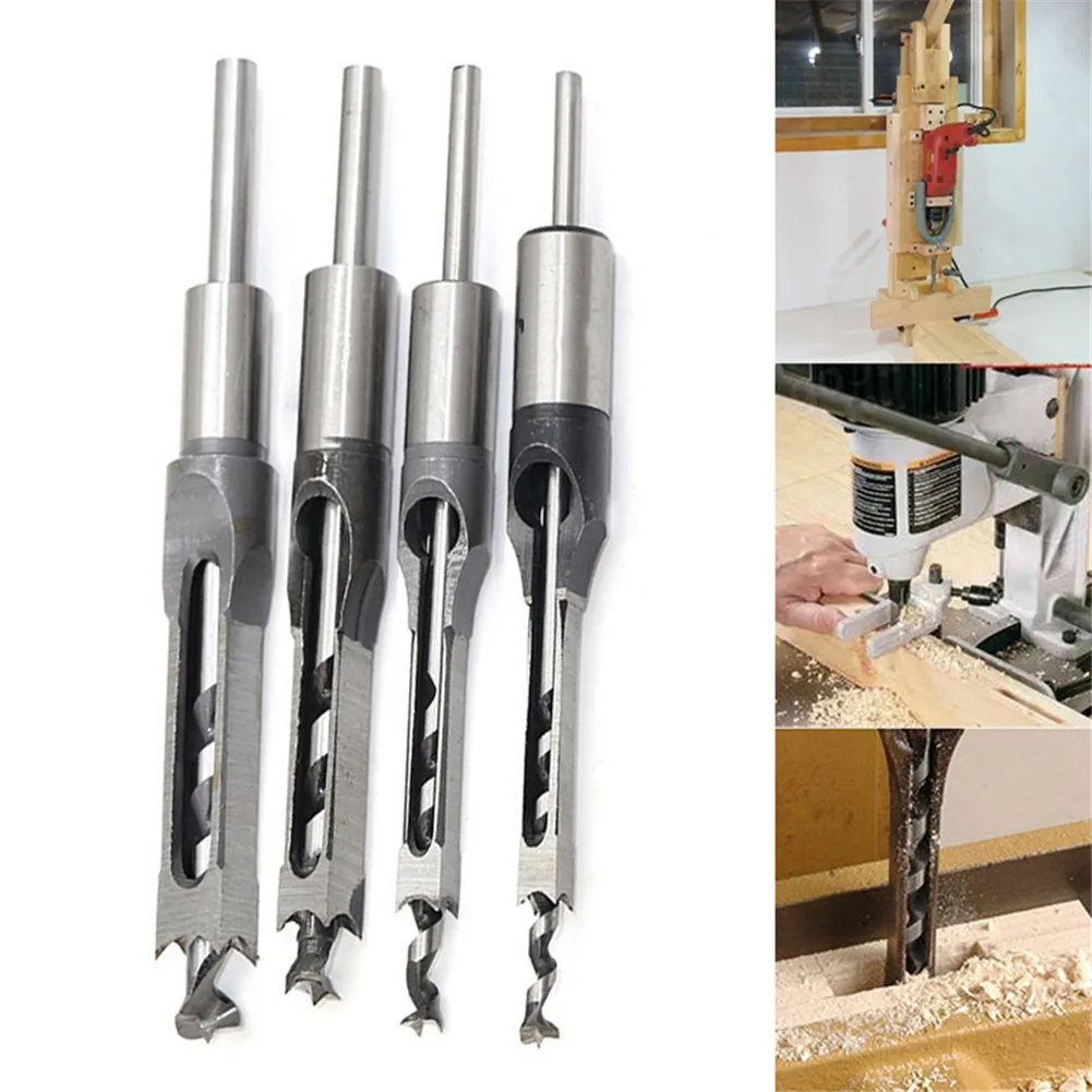 Buy High Hardness HSS Metric Mortising Chisel Woodwork Square Hole Drill Bit