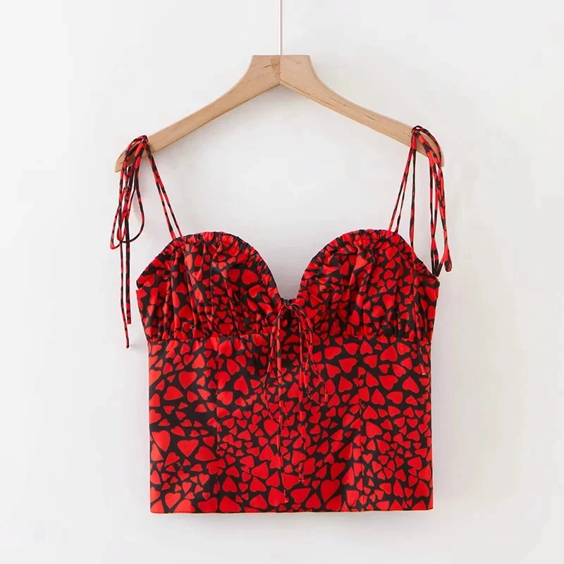 

sexy crop top vintage floral print underwear women streetwear Korean fashion sleeveless summer tops 2019 camiseta tirantes mujer