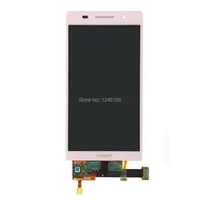 High Quality Full LCD Display Touch Screen Digitizer Assembly For Huawei Ascend P6 Replacement Repair Parts Pink