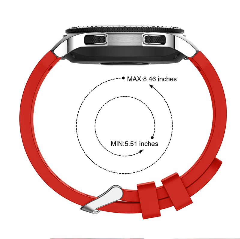 22 мм силиконовые Ремешки для наручных часов 18 цветов для Galaxy Watch 46 мм gear S3 Frontier ремешок для наручных часов аксессуары браслет