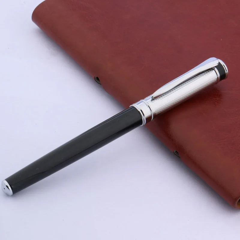 BAOER металлический новый цвет серебряные волнистые полосы популярный M nib