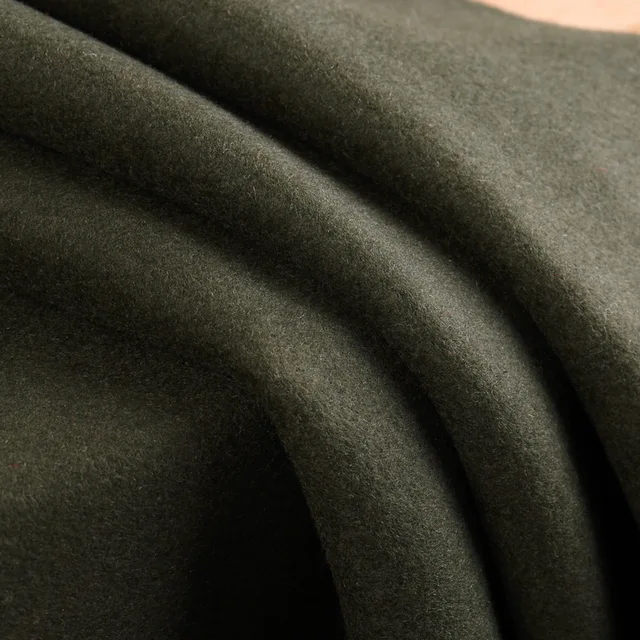 80 wool double faced cashmere coat fabric thickening 800grams autumn