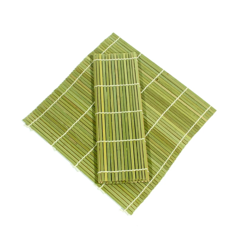 cheap Hot Sushi Maker Green Bamboo Curtain Portable Sushi DIY Handmade Sushi Mold For Kitchen