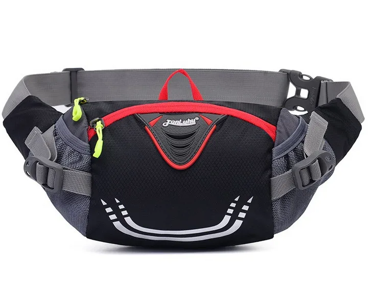 Сумка для марафона для бега TANLUHU/369 нейлоновая спортивная сумка, сумка для чайника для мужчин и женщин, сумка для походов на открытом воздухе - Цвет: Черный цвет