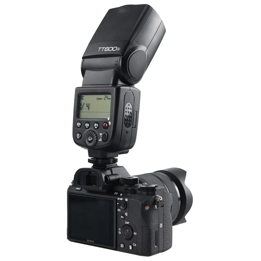 Godox TT600S Вспышка Speedlite для sony мульти интерфейс MI башмак камеры A7 III A7M3 A9 A7S A7R A7 II A6300 A6500 A6000