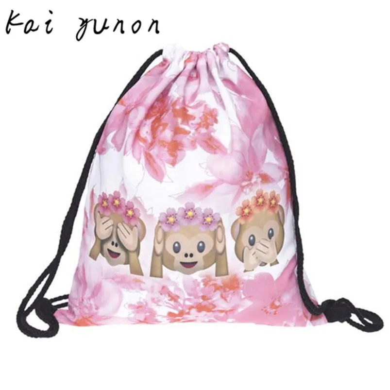 

kai yunon Fashion Unisex Backpacks 3D Printing Bags Drawstring Backpack Oct 14