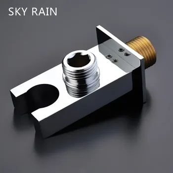 

SKY RAIN Bathroom Accessories Brass Shower Head Pedestal Hand Held Holder Bracket With Water Outlet