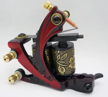 

10Pcs/lot Pro Casting Iron Tattoo Machine 10 Wraps coil stainless steel Tattoos Body Art Gun Coil Machine LPC-ITM-7058-5E