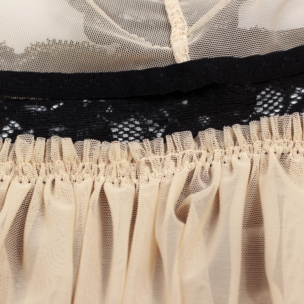 Стиль горячее женское сексуальное белье просвечивающее платье Дамское кружевное Слип размера плюс S-6XL