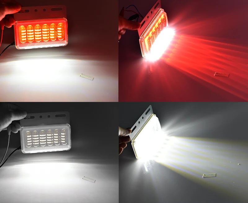 CNSUNNYLIGHT 24V LED Turn Signal Light Side Clearance Lamp Tail Reverse Truck Trailer Lorry Van Warning Fog Parking Lighting Bar (8)