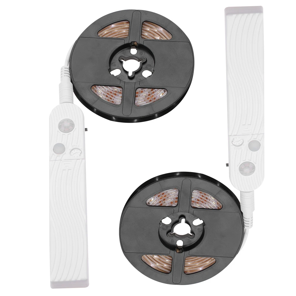 2 м DC 5 В светодиодный светильник с датчиком движения PIR для дома, спальни, кухонного шкафа