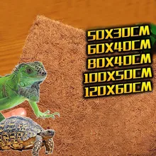Рептилия Черепаха Террариум деревянная коробка Pogona vitticeps дно ящерица pet кокосовый коврик изоляция характеристики
