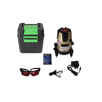 

5 Lines 6 Points Laser Level 360 Vertical & Horizontal Rotary Cross Laser Line Leveling Projection Square Infrared Foot Tool
