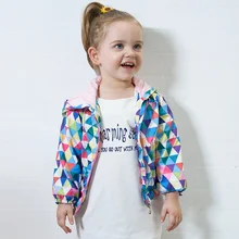 Toddler Real Active New Arrival Spring autumn little Girls Outwear Children s Plaid Hooded font b