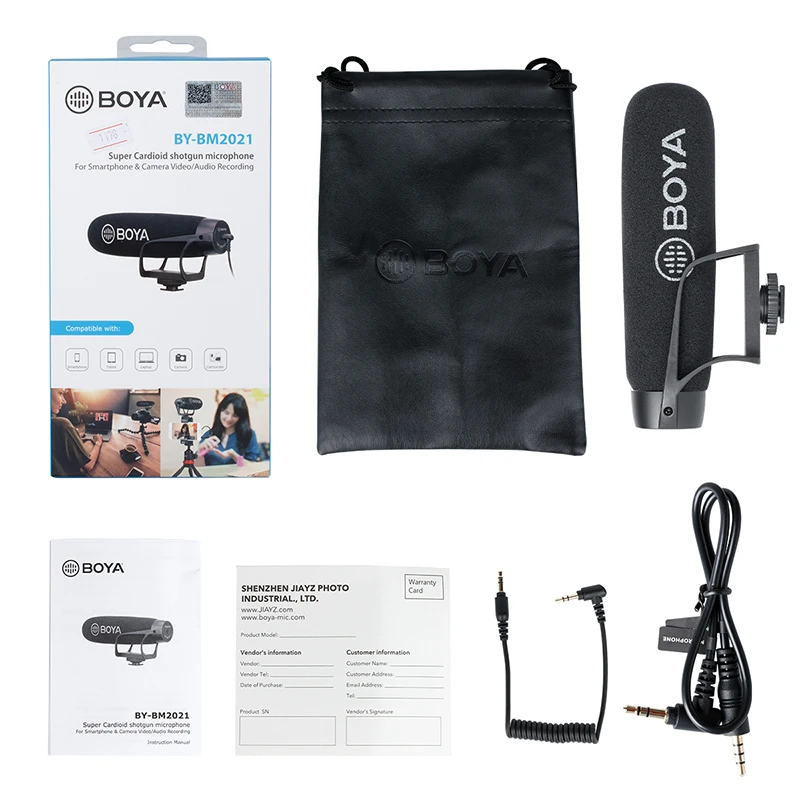 BOYA BY BM2021 Cardioid на камеру микрофон для DSLR Nikon Canon камкордер телефон с 3 5 мм TRS TRRS