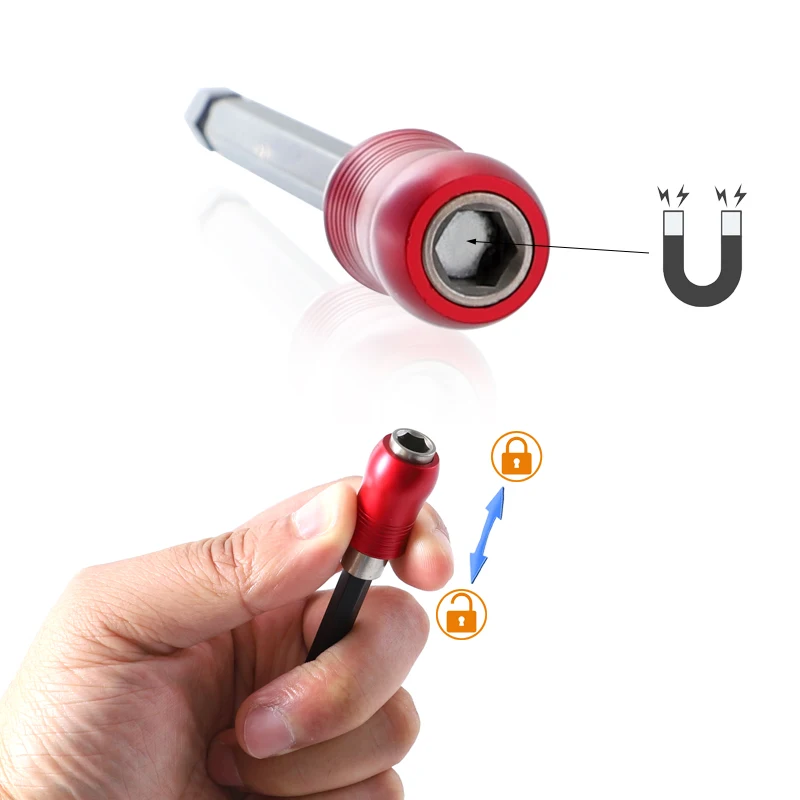 300mm Quick Release Flat Wood Bit Extension Rod 1//4/" Hex