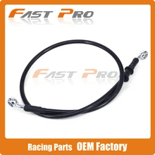 Black Motorcycle 500mm-2000mm Braided Steel Hydraulic Brake Clutch Radiator Oil Cooler Hose Line Pipe Tube 28 Degree Banjo