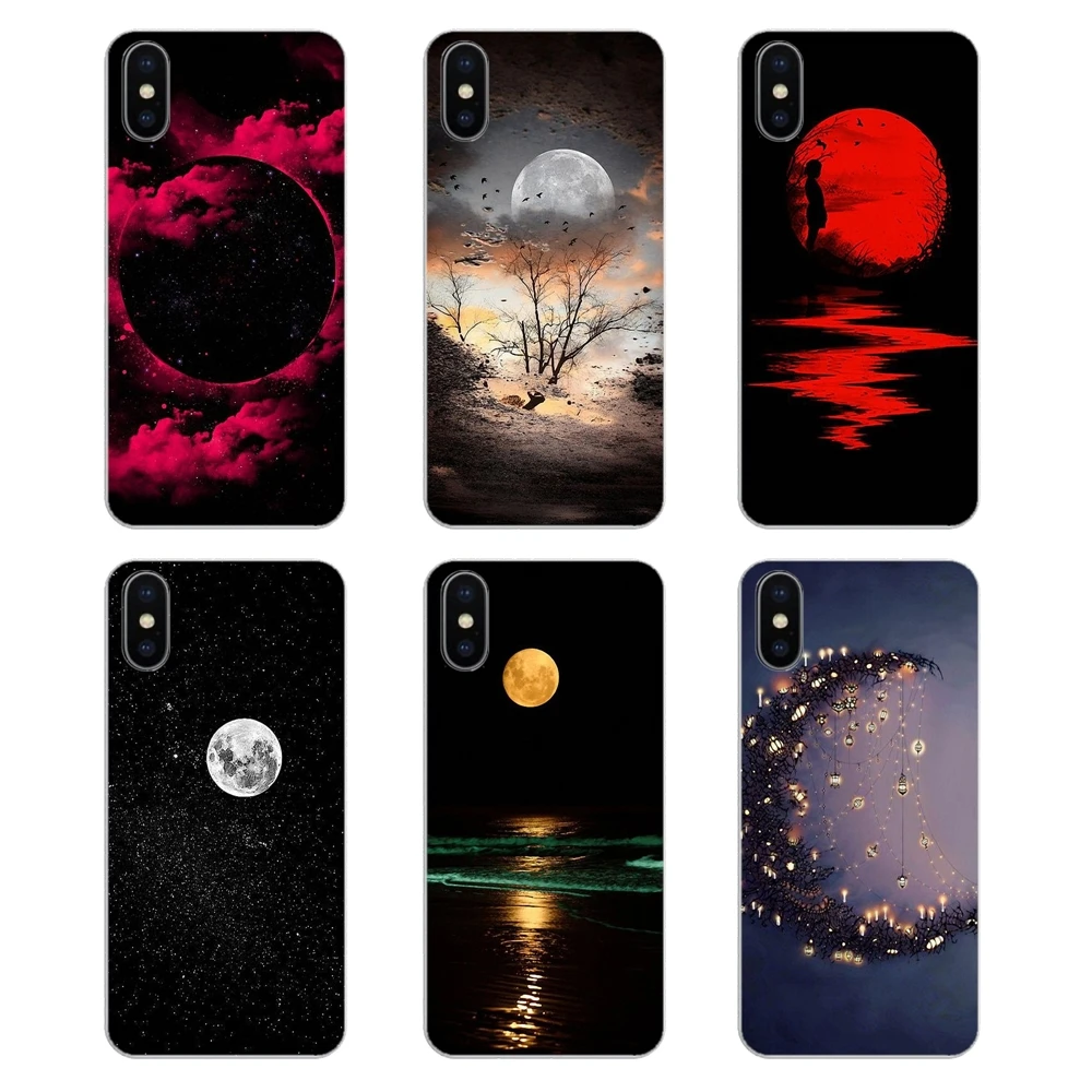 Прозрачный чехол из ТПУ для Motorola Moto X4 E4 E5 G5 G5S G6 Z Z3 G3 C Play Plus Path to full moon Space Eclipse Star Universe
