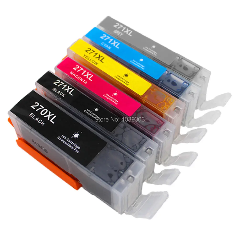 Совместимый С 6x чернильный картридж для Canon PGI-270XL PIXMA MG5720 MG5721 MG5722 MG6820 MG6821 MG6822 MG7720 |