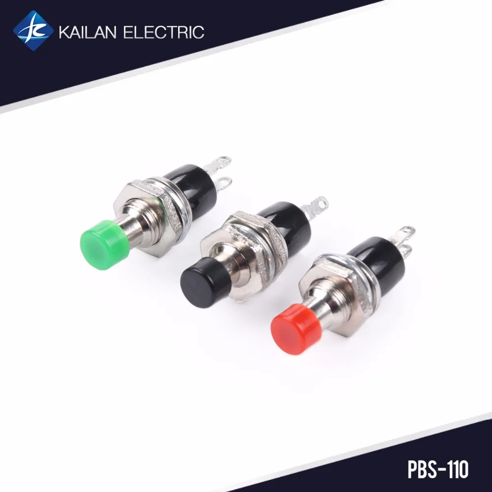 10PCS 2 PIN Round Momentary Push Button Switch 7MM Pushbutton Switches