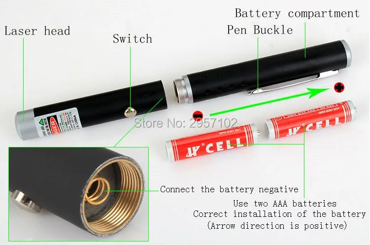 NEW Green Laser Pointer Pen Beam Light 200mW 532nW flashlight Professional Lazer High Power Powerful AAA