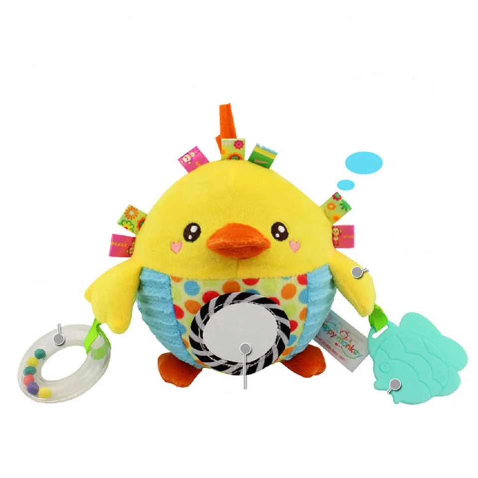 Baby Toys 0-12 Months Comfort Soft Toys For Baby Rattles Stroller Music Bed Bell Educational Rattles Plush Toys For Infant Baby