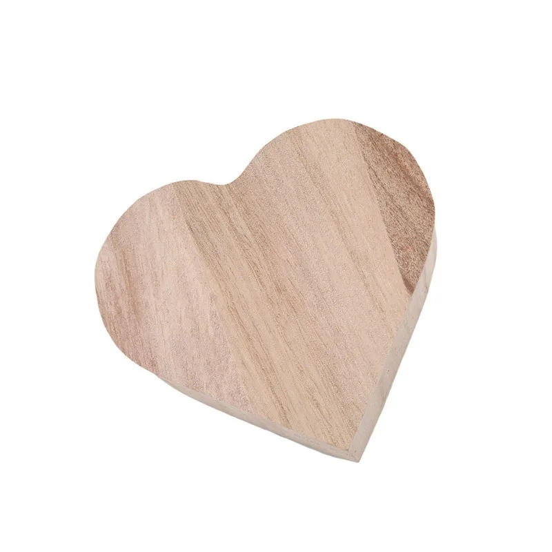 Коробка для хранения деревянная в форме сердца коробка Шкатулка Свадебный подарок Макияж Косметические серьги кольцо стол Rangement Make Up