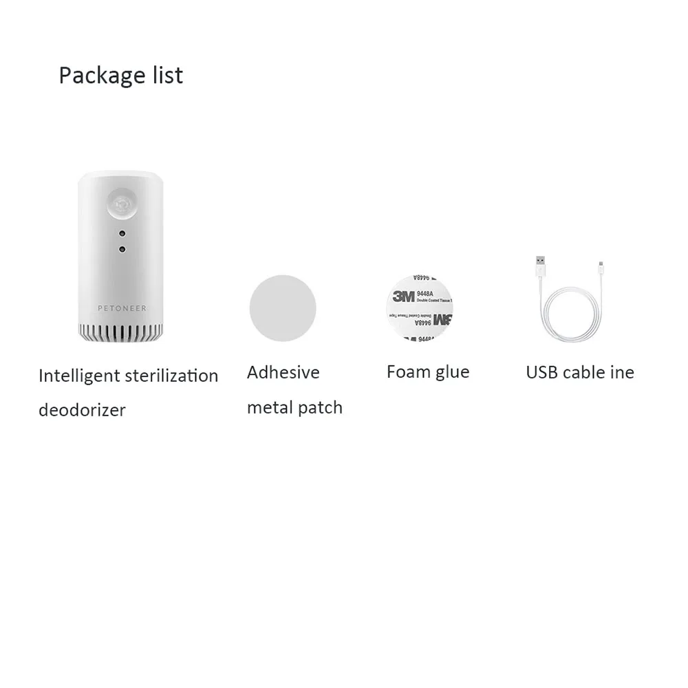 Xiaomi Mijia Интеллектуальный дезодорант для стерилизации инфракрасная функция синхронизации очиститель воздуха USB кабель для зарядки домашних животных Туалет свежий воздух