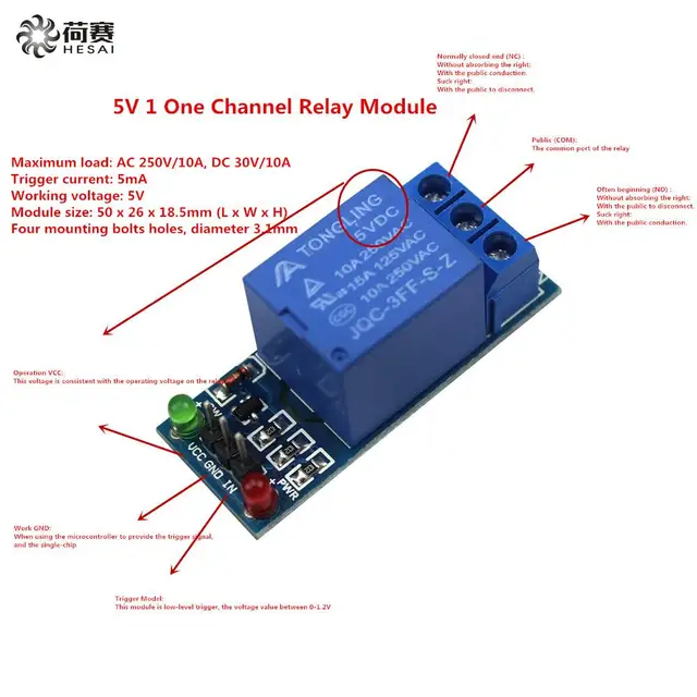 Smart-Electronics-5V-1-One-Channel-Relay