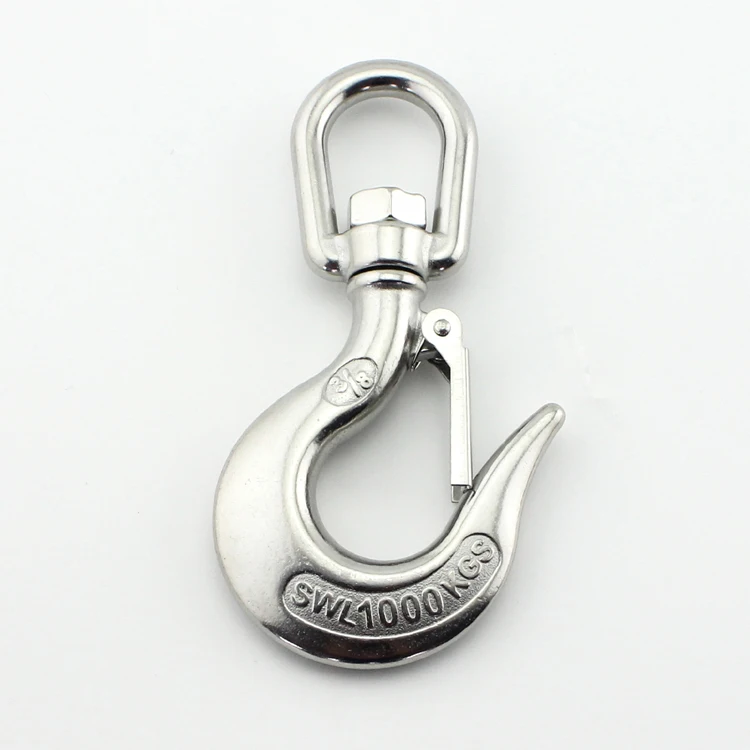 2pcs 304 Stainless Steel American Type Trigger Round Swivel Eye Lifting