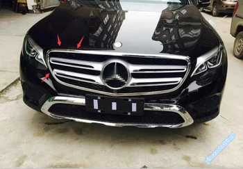 

Lapetus Chrome Front Grille Grill Decoration Frame Cover Trim Exterior Kit For Mercedes Benz GLC X253 2016 2017 2018 2019 ABS