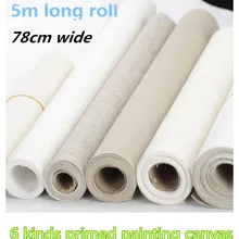 0,78 м* 5 м рулон картины холст Тип и лен хлопок Материал эластичного полотна