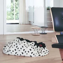 140 хлопок белый дети панда печать полотняная игрушка сумка Детский пол ползучий круглые гоночные игры коврик одеяло Детский подарок