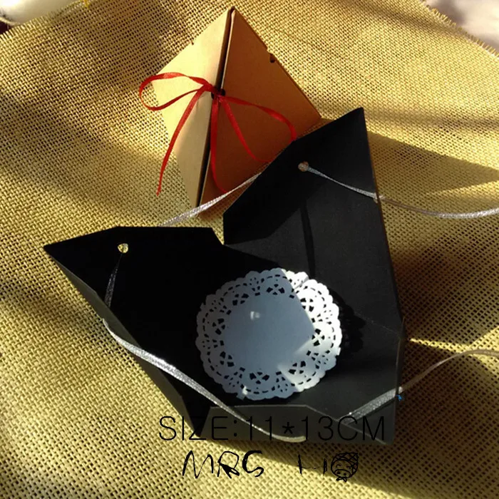 2015 Package Kraft Boxes free Shipping 100pcs/lot 11*13cm Triangle Paper Box Food Cosmetic Bottle Gift Wedding/party Packaging