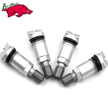 Harbll 4 pcs TPMS Válvulas Do Pneu Sem câmara de Válvula Para Sistema de Monitoramento de Pressão Dos Pneus Sensor de Kit de Reparo Para Jeep Volvo Ford