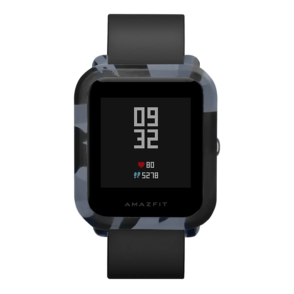 Мягкий камуфляжный чехол TAMISTER, защитный чехол для Xiaomi Huami Amazfit Bip Youth SmartWatch, тонкий чехол с рамкой, силиконовый чехол