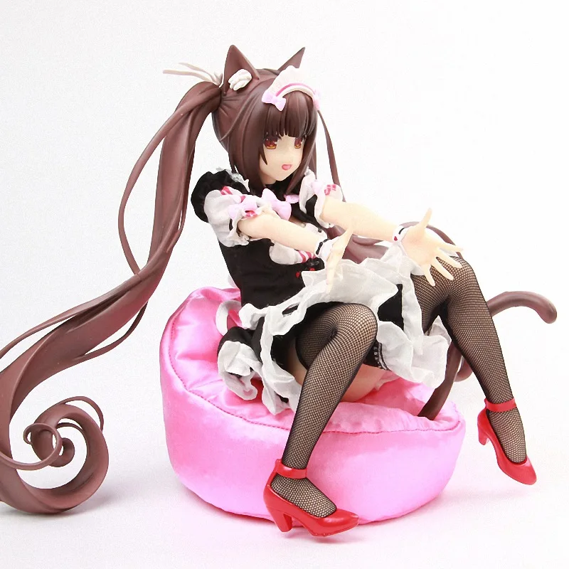 1/4 масштаб мультфильм сексуальная кошка девушка NEKOPARA Аниме Фигурка Chocolat горничной диван Ver Vol.1 модель сидя Коллекционная кукла 22 см