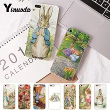 Yinuoda Мягкий силиконовый чехол для телефона с изображением кролика Питера для iPhone 6S 6plus 7plus 8 8Plus X Xs MAX 5 5S XR 10 чехол для телефона