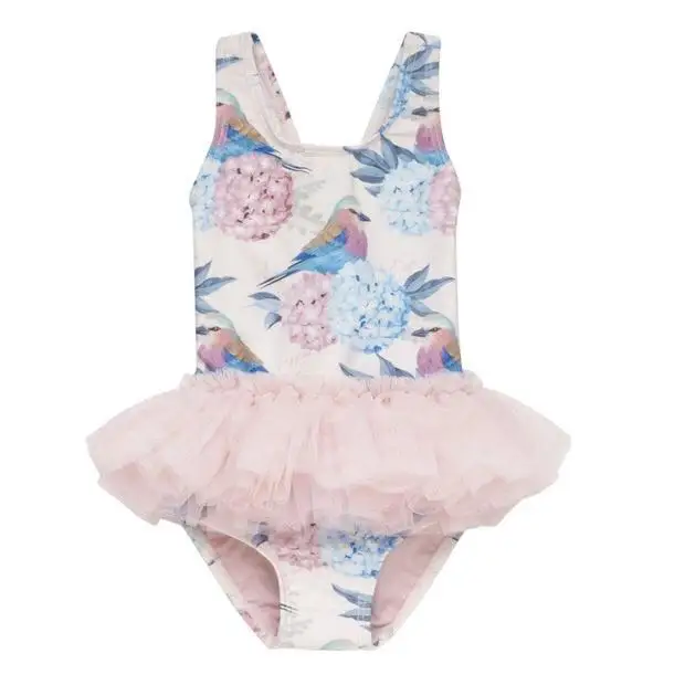 Baby Hawaii Swimwear Summer Kids Cute Tutu Swimsuits Leopard Print