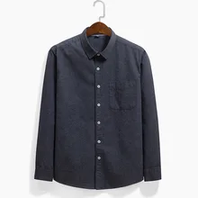 Новинка; Лидер продаж; фланелевая Мужская рубашка с длинными рукавами; Повседневная рубашка из хлопка; Модная тонкая Однотонная рубашка